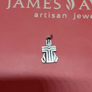 Retired James Avery Flame Cross Pendant Unisex